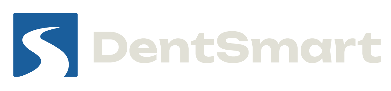 Dentsmart logo with white text